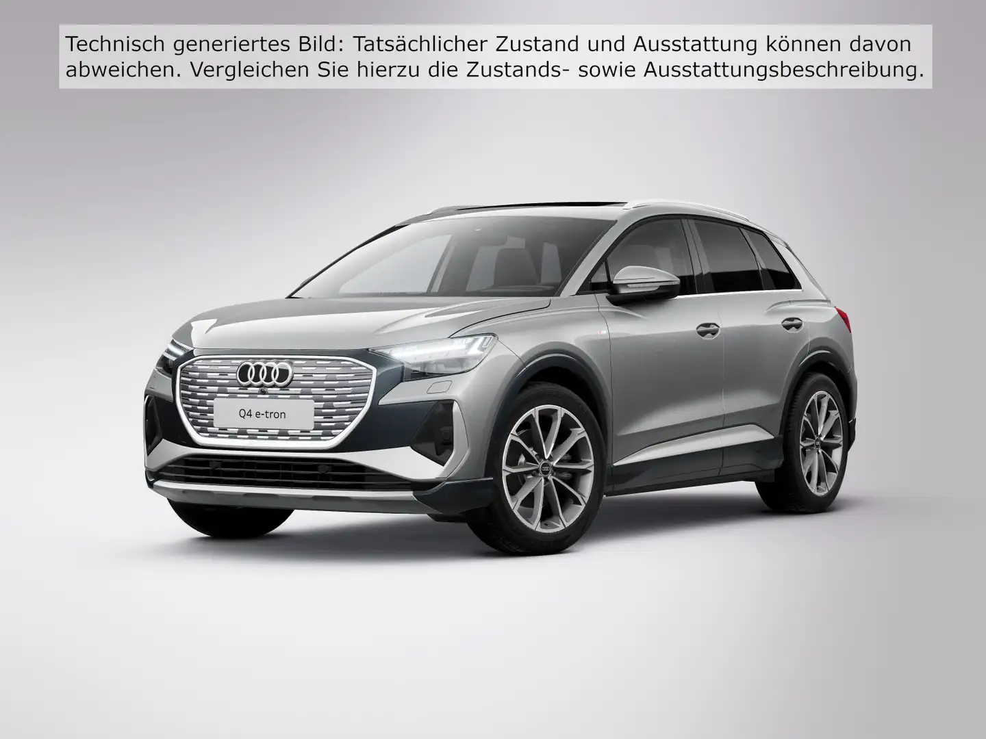 Audi Q4 e-tron 35 S LINE PANO LM20 MATRIX AHK WÄRMEPU Grau - 2