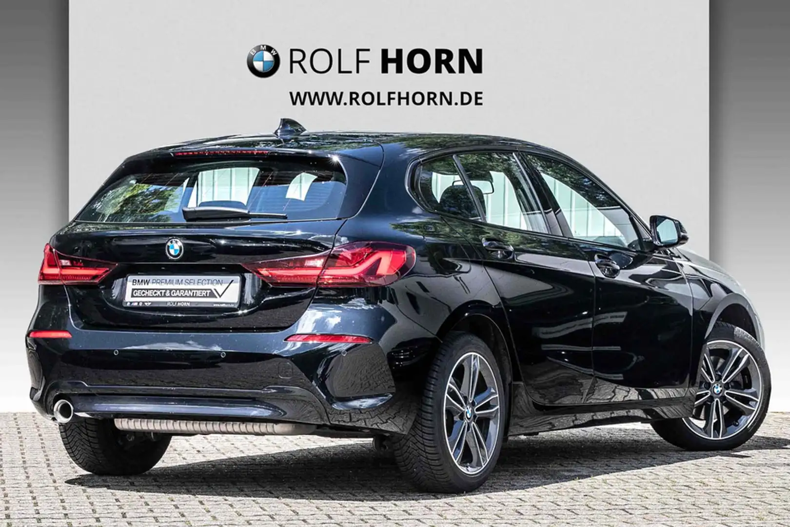 BMW 118 i Sport Line Navi LED PDC Klima SHZ Bluetooth Schwarz - 2