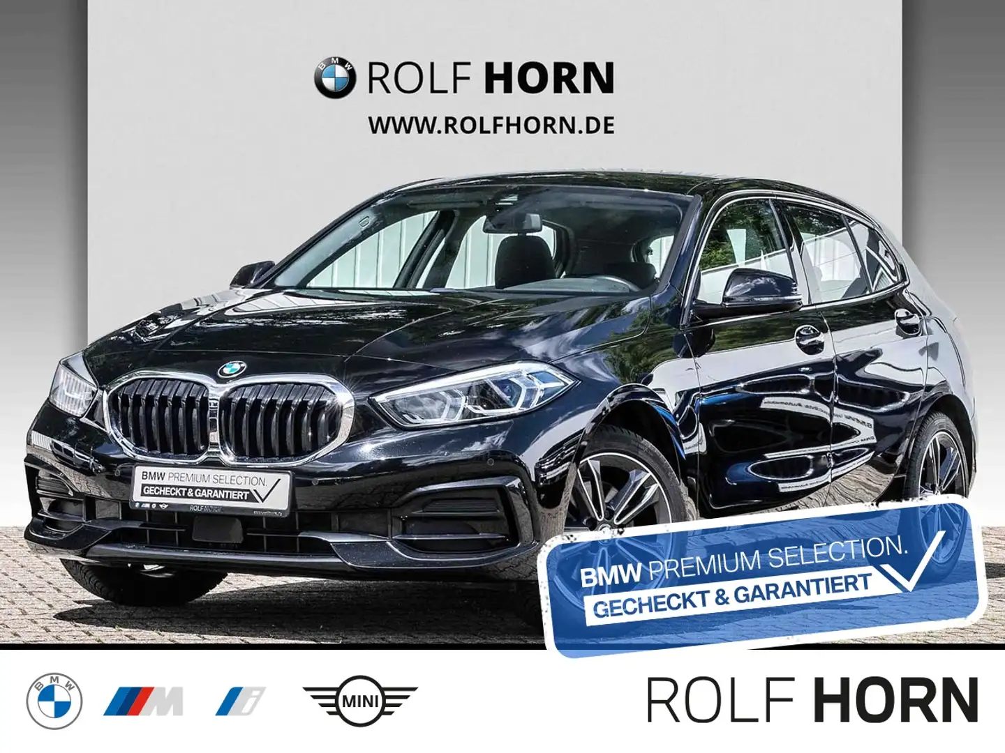 BMW 118 i Sport Line Navi LED PDC Klima SHZ Bluetooth Schwarz - 1