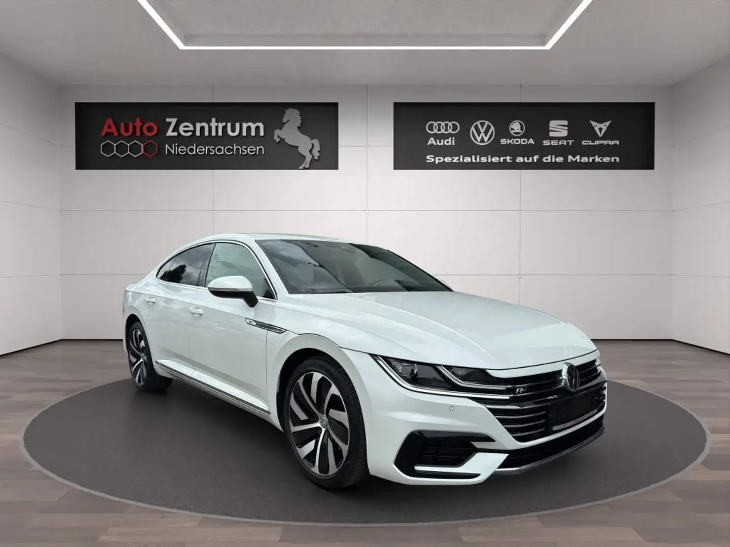 Volkswagen Arteon 2.0 TDI R-Line Kamera Keyless ab 129 EUR Rate/Mon. Weiß - 1