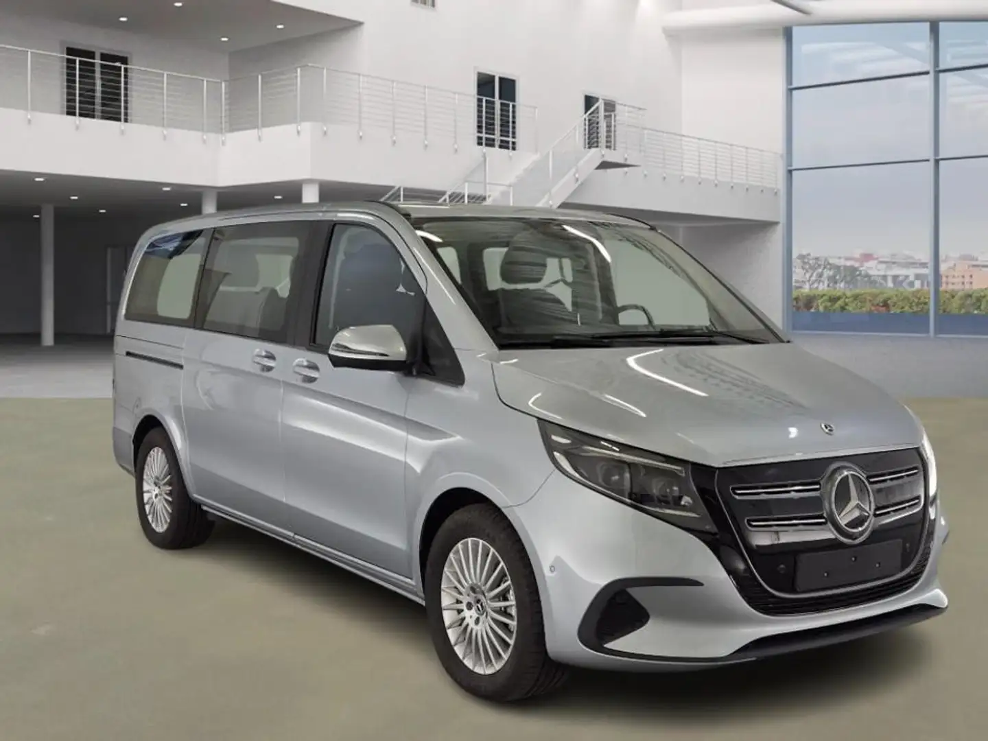 Mercedes-Benz EQV 300 L2 90KWH FACELIFT DISTRONIC+6 PLTS+ALU+LED KOPLAMP Argent - 2
