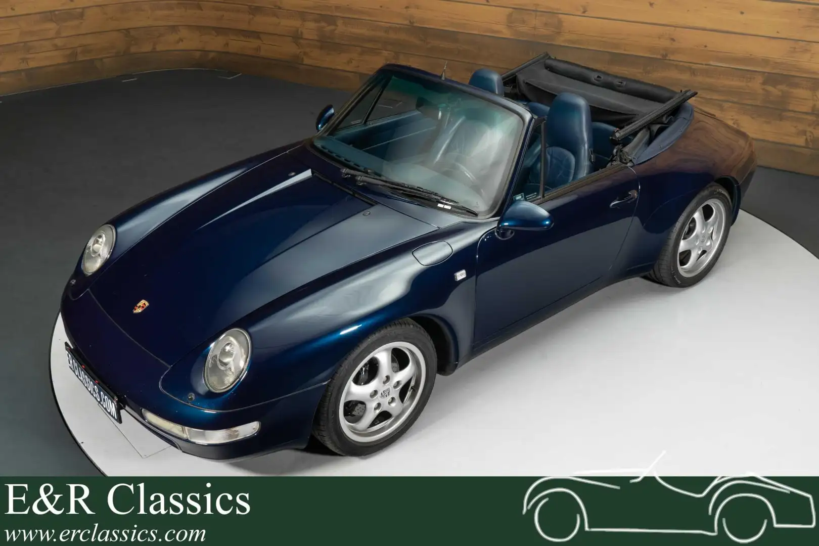 Porsche 911 Carrera Cabriolet Bleu - 1