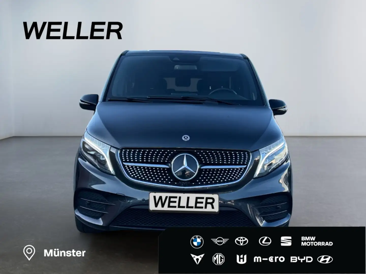Mercedes-Benz V 300 d lang 9G-TRO Edition *LED*Burmester*AHK* Gris - 2
