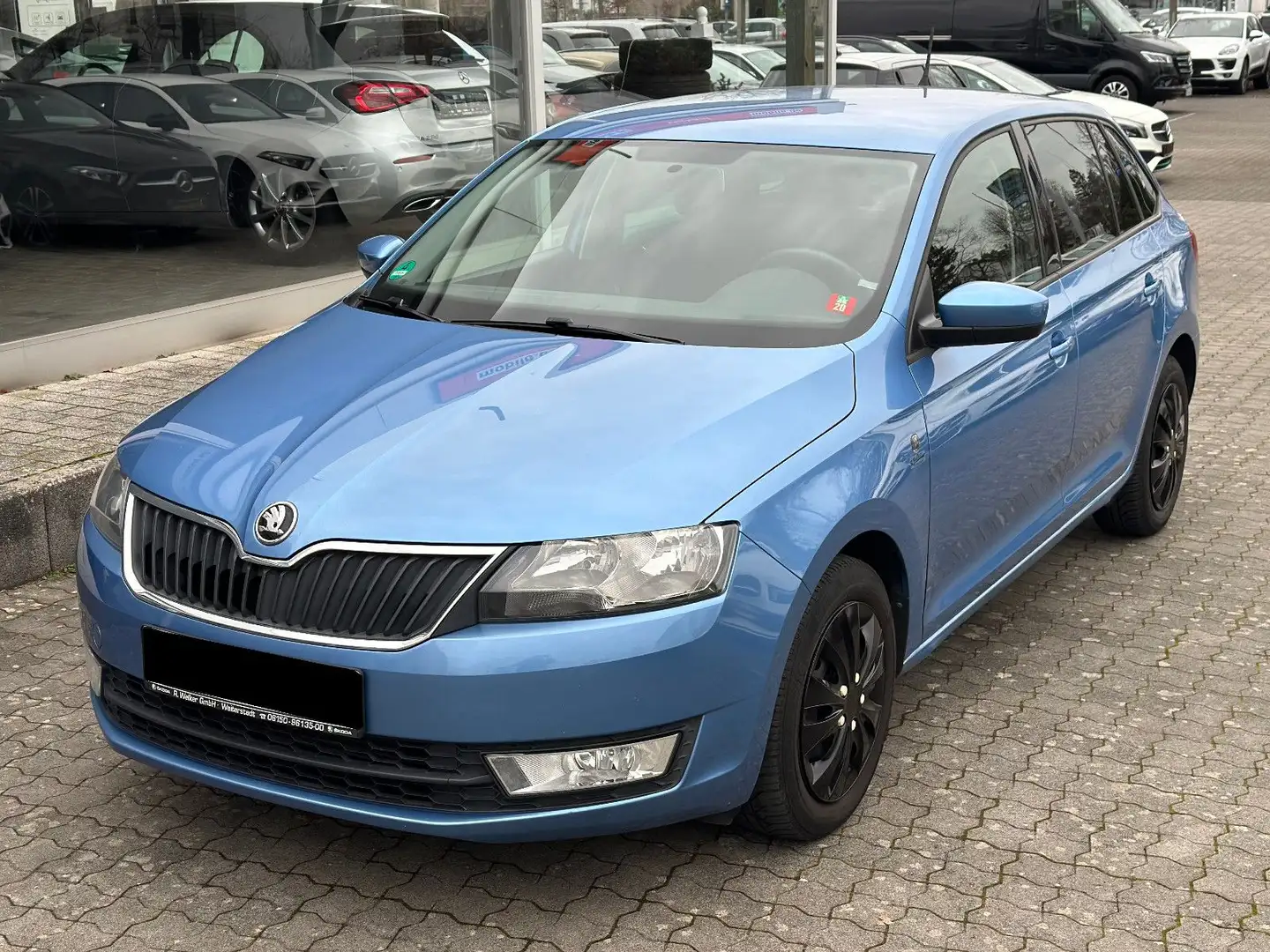 Skoda Rapid/Spaceback 1.6 TDI Spaceback * Sitzhzg / Klima / PDC Azul - 2