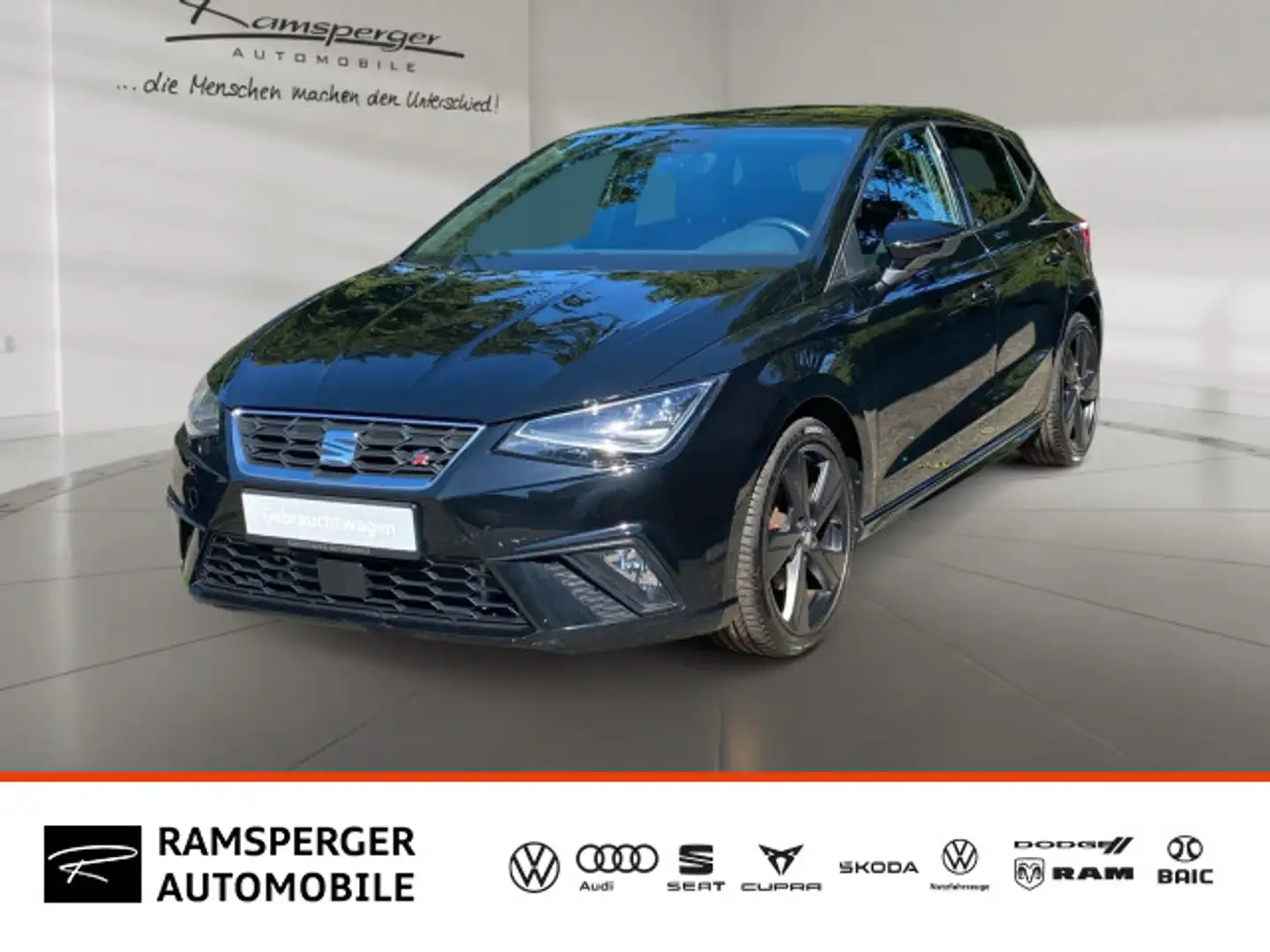 SEAT Ibiza FR 1.0 TSI LED/Navi/DAB/EPH/uvm. Noir - 1