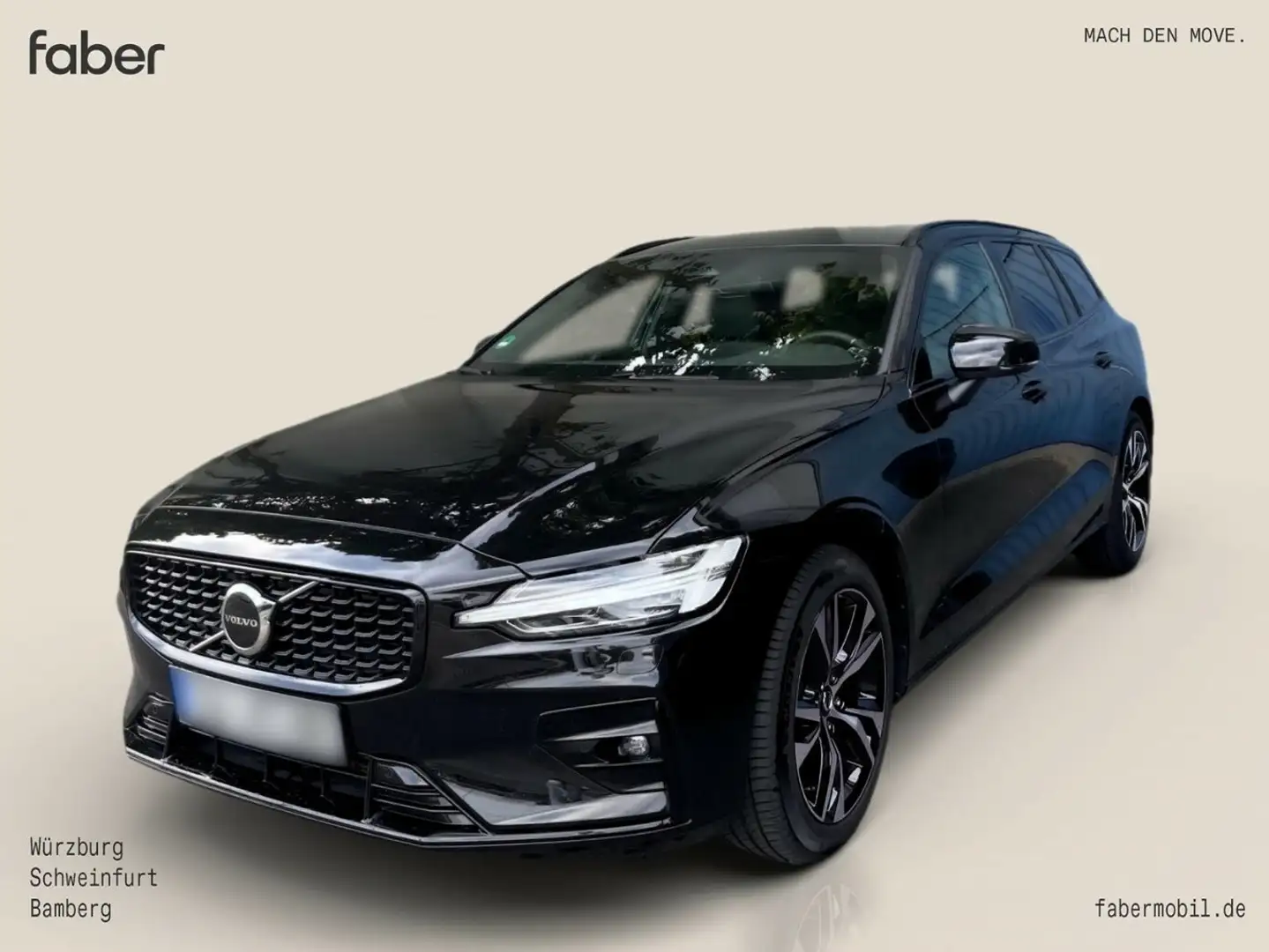 Volvo V60 B4 Diesel Plus Dark Schwarz - 1