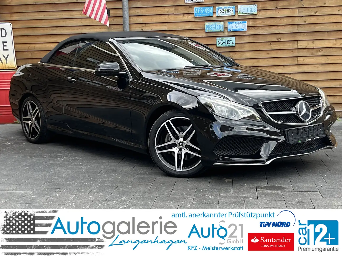 Mercedes-Benz E 400 Leder HarmanKardon Kamera NAVI AMG-line Zwart - 1