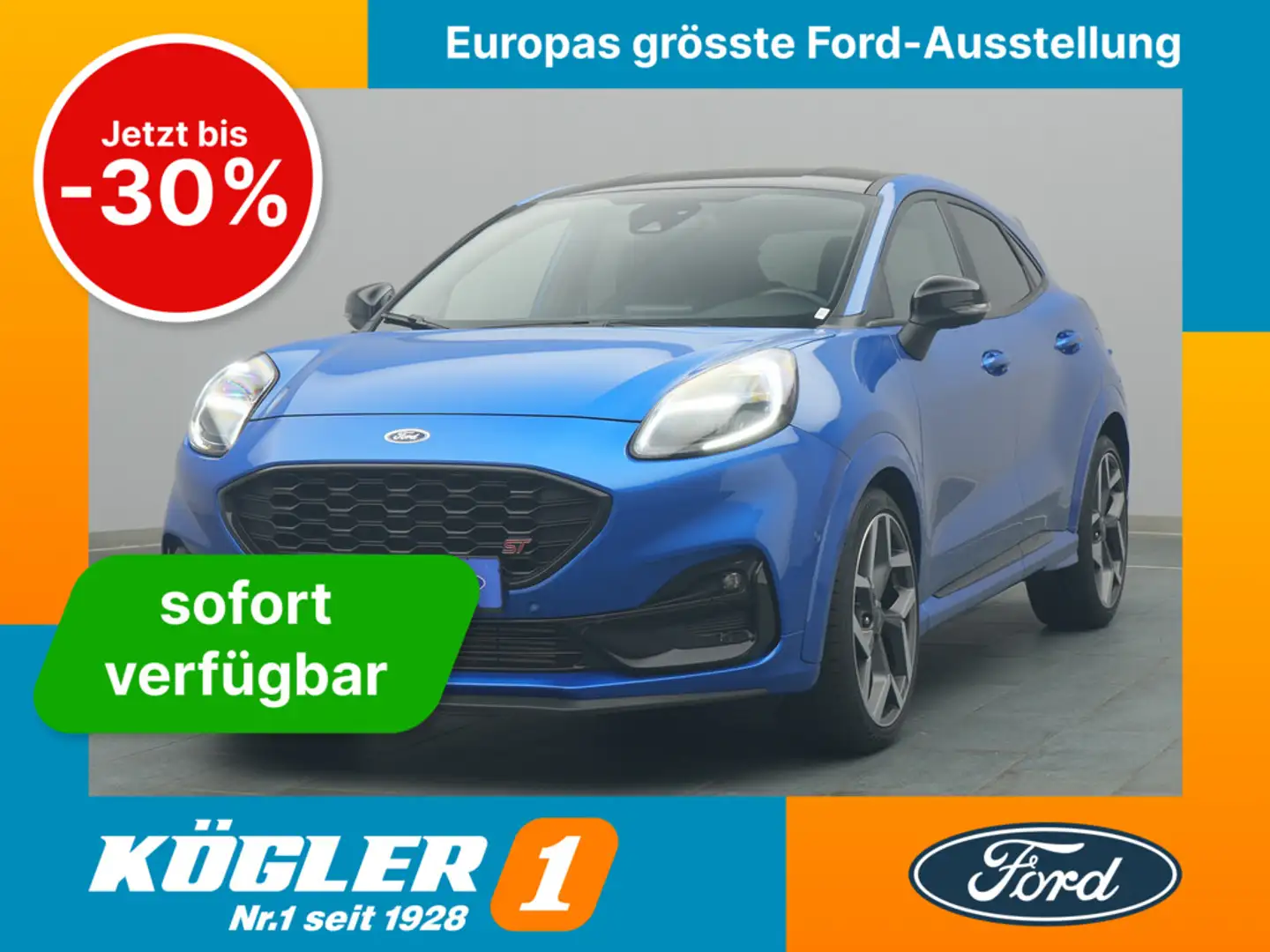 Ford Puma ST X 200PS/Fahrerassistenz-Paket/Navi/PDC Blau - 1