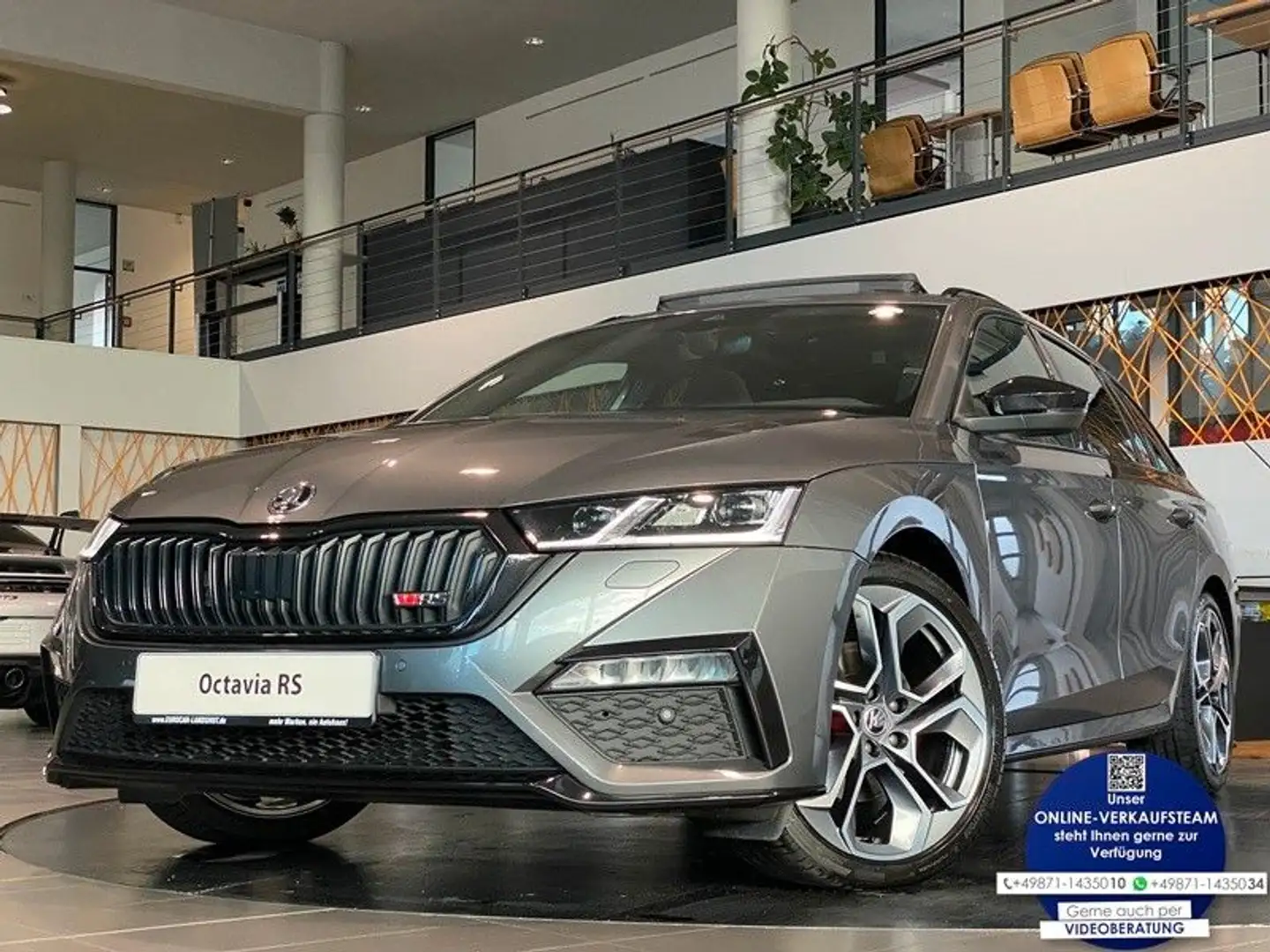 Skoda Octavia 2.0 TDI 4x4 RS ViCo Matrix Pano ACC AHK Grau - 1