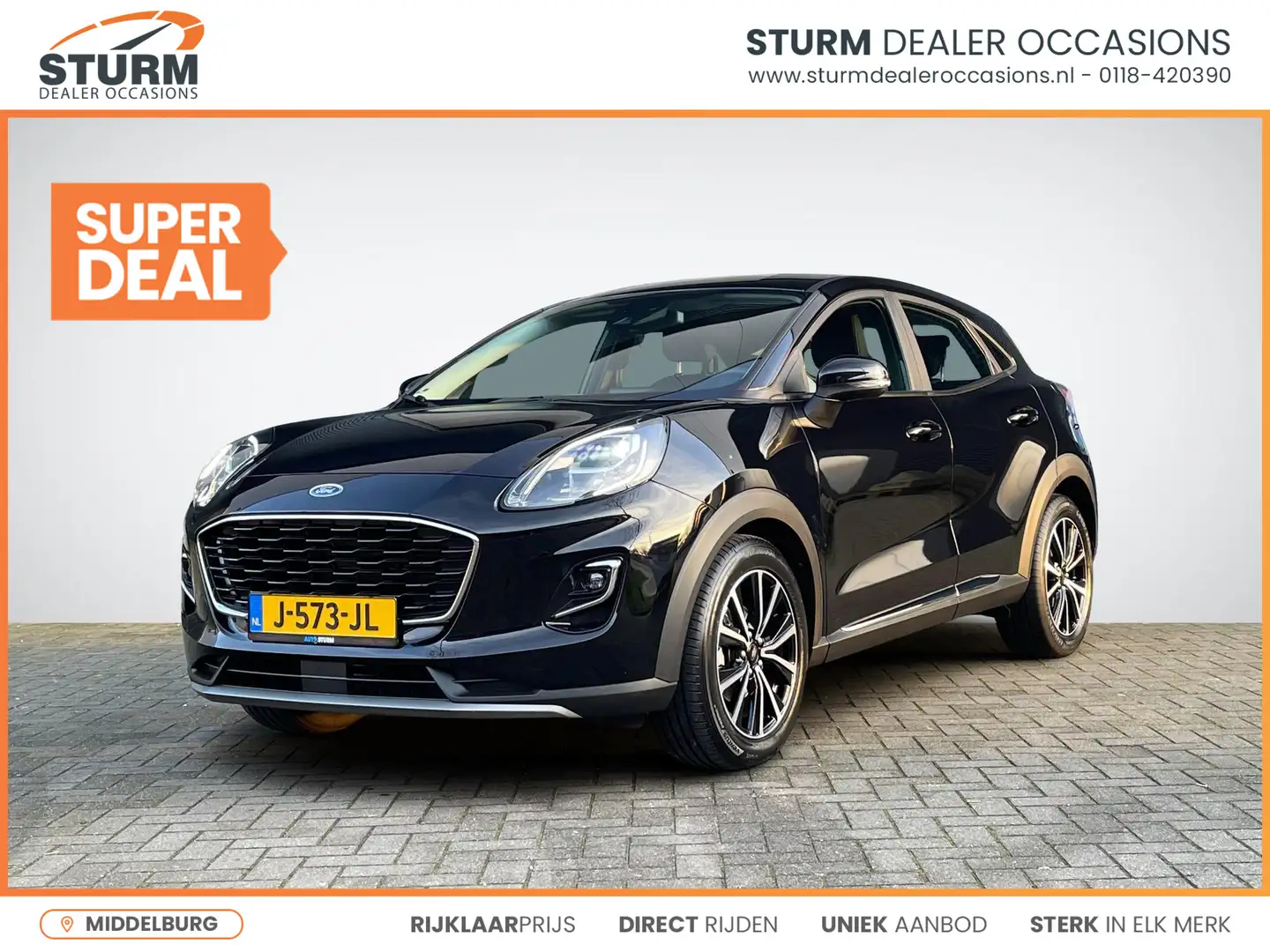 Ford Puma 1.0 EcoBoost Hybrid Titanium Winter Pack | Navigat Zwart - 1