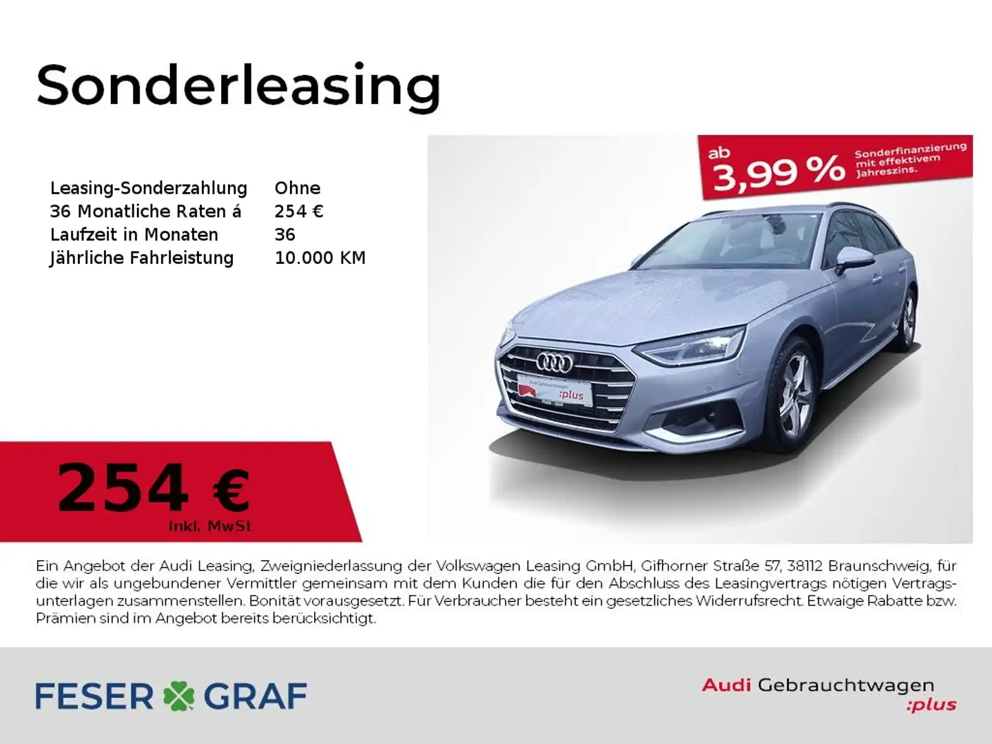 Audi A4 Avant 35 TFSI Advanced S tronic LED RFK GRA PDC pl Argent - 1
