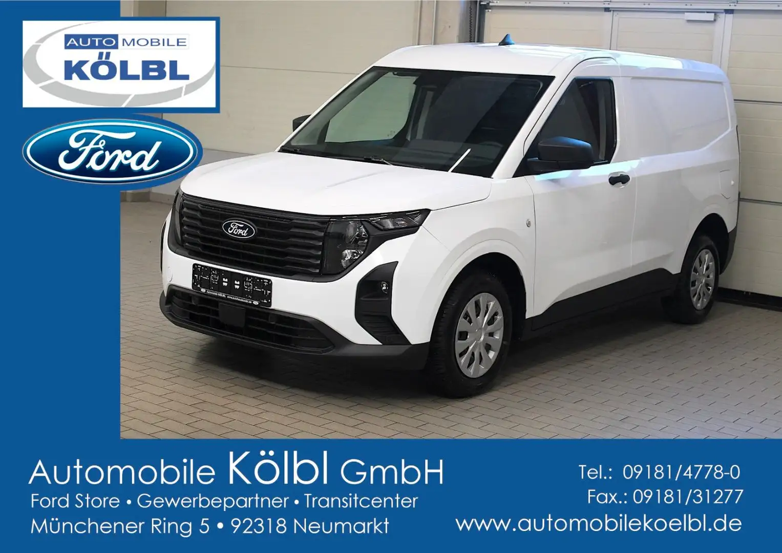 Ford Transit Courier Trend 1,0 Ecoboost, PDC/KAMERA Weiß - 1