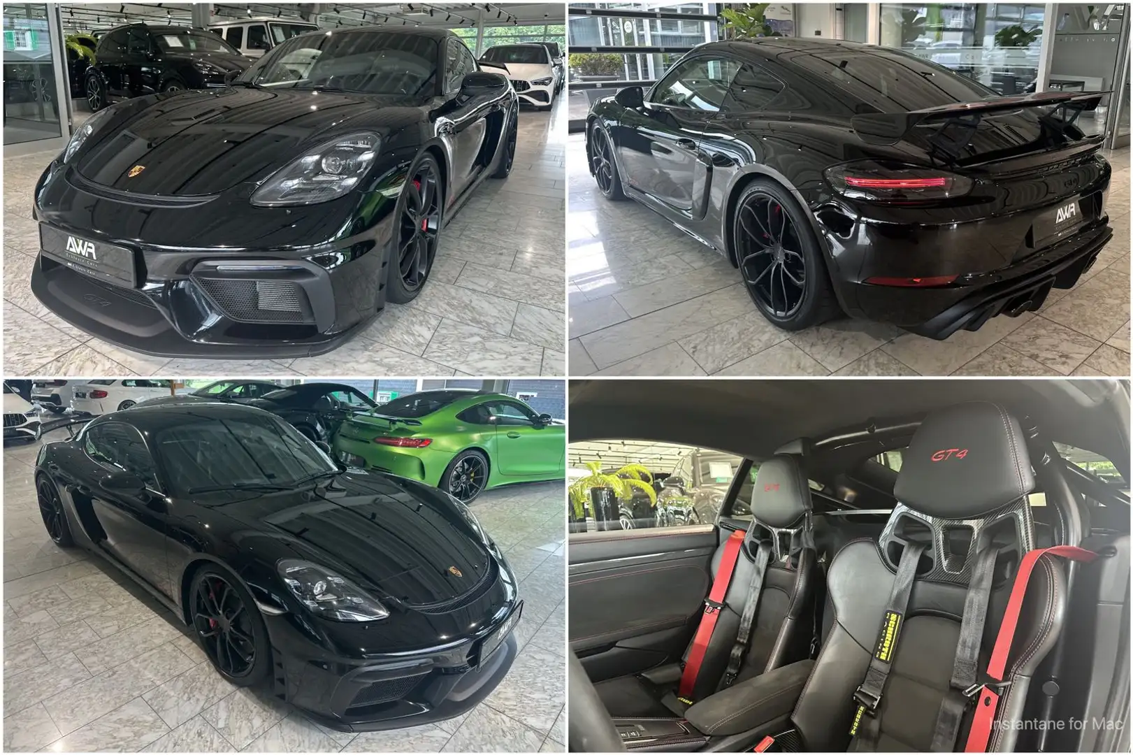 Porsche Cayman GT4 CLUBSPORT*S.CHRONO*APPROVED*R.KAMERA Schwarz - 1