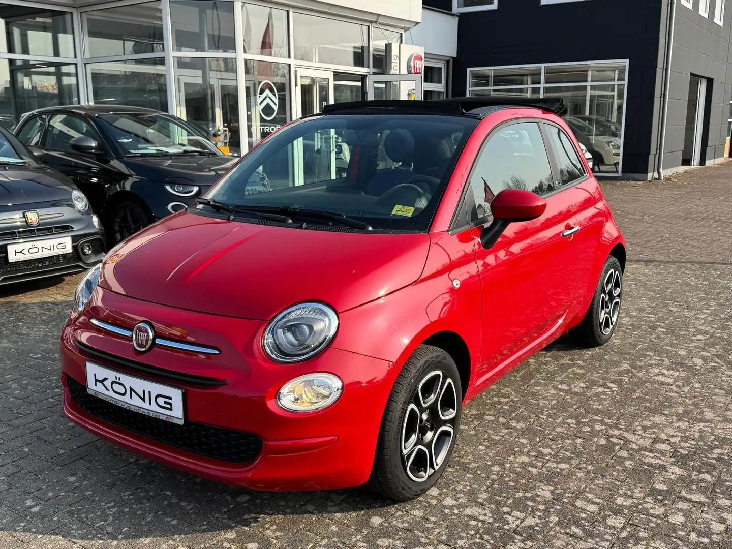 Fiat 500C Cabrio 1.0 CLUB KLIMA*TEMPOMAT*CARPLAY*PDC Rot - 1