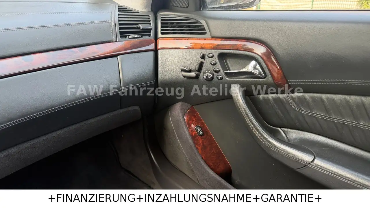 Mercedes-Benz S 600 L V12 Schwarz/Schwarz Vollausst. 2.Hand, foto 12