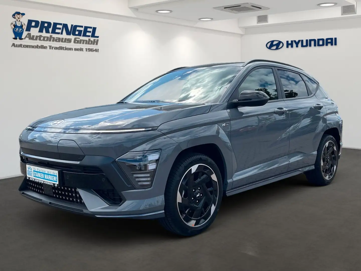 Hyundai KONA EV 65,4kWh N-Line LED/Navi/Kamera/SHZ/App Gris - 1
