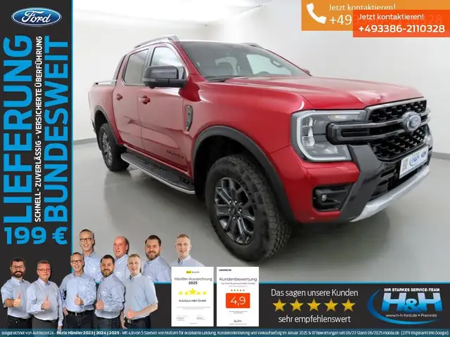 Ford Ranger 3.0 Aut. 4x4 Wildtrak AHK+ACC+360°Kamera