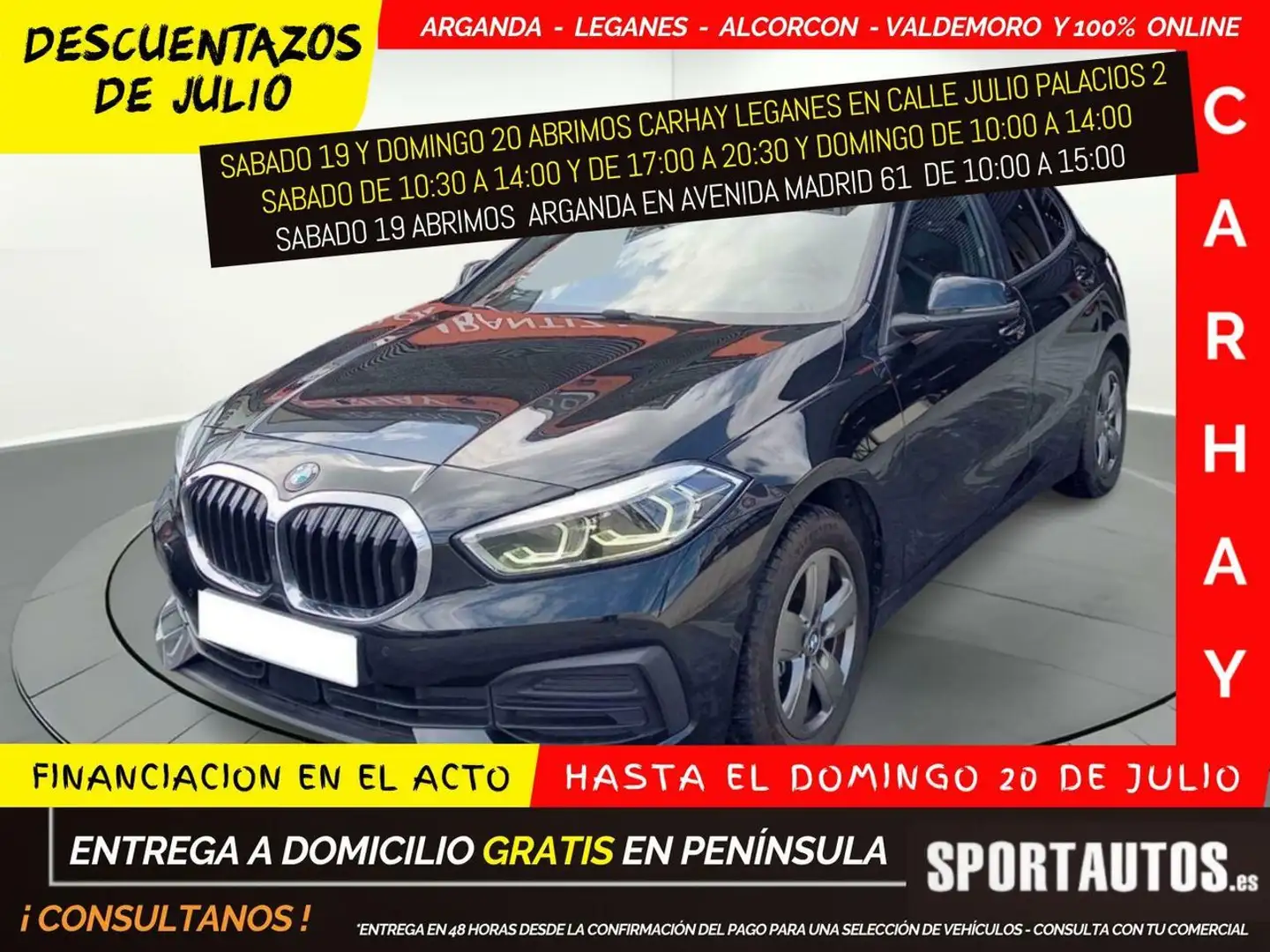 BMW 116 HATCH d AdBlue Negro - 1