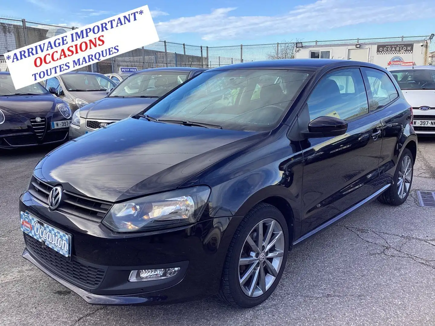 Volkswagen Polo 1.2 Trendline BIOCARS Noir - 1