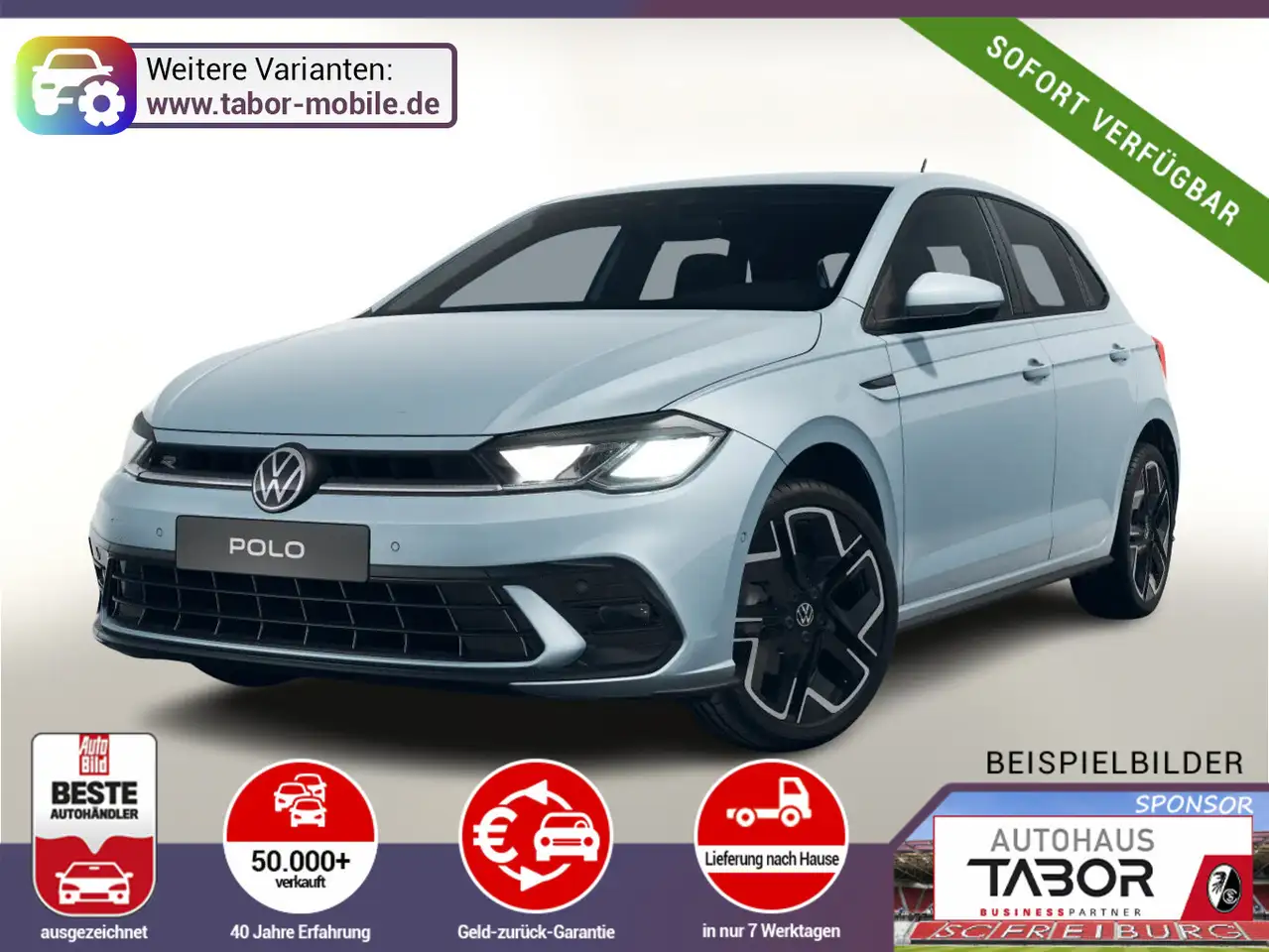 Volkswagen Polo R-Line ParkA Kam PrivG SHZ Ready2D 17Z ACC — photo 1 of 12