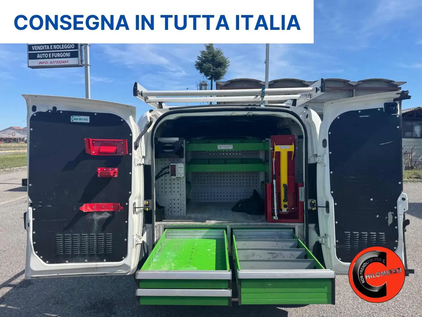 Fiat Doblo 1.4 N.P(ALLESTITO EX RETE GAS-PC-TN)CRUISE-SENSORI Weiß - 2