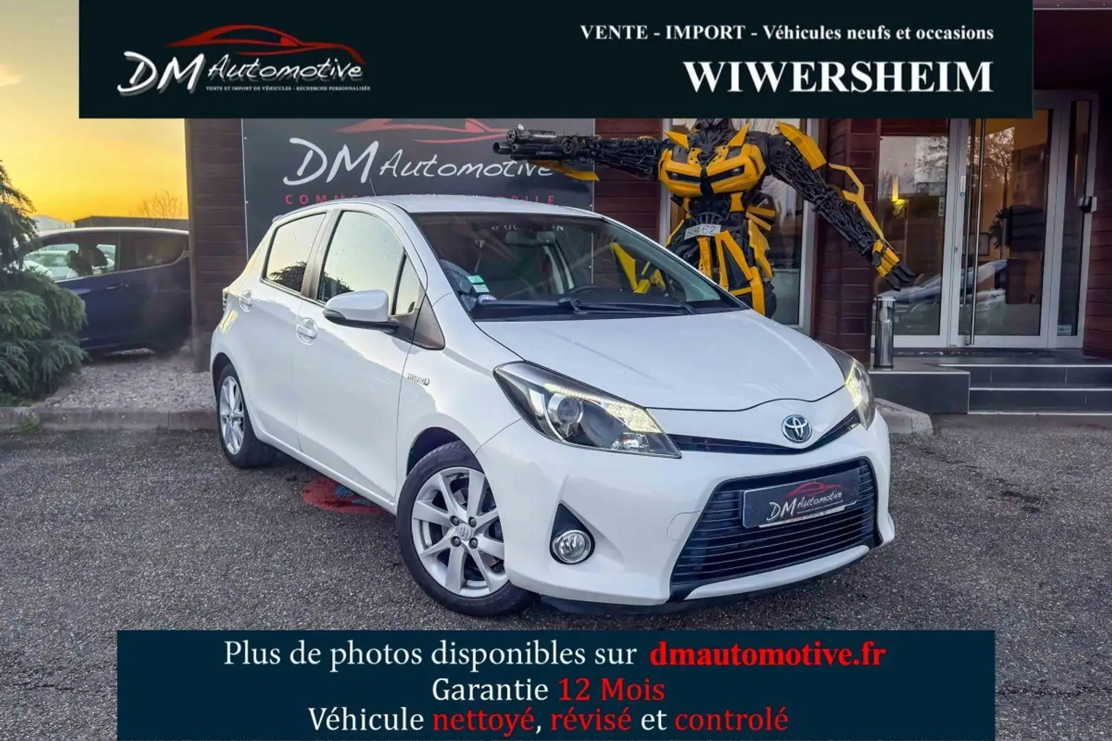 Toyota Yaris Hybride (3) Hybrid 100h Graphic Blanc - 1