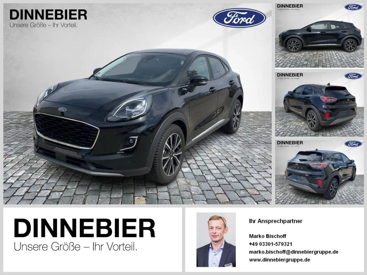 Ford Puma Titanium X LED+Navi+Kamera+Winterpaket Schwarz - 1
