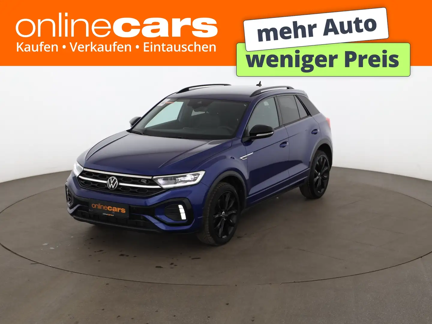 Volkswagen T-Roc 2.0 TDI R-Line Aut MATRIX RADAR NAVI R-CAM Blau - 1