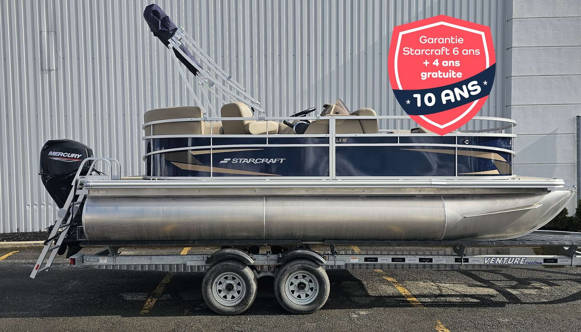 スタークラフト 2025 Starcraft LX 18 F | $ 39,895 | 0 km | Gasoline Pontoon Boat