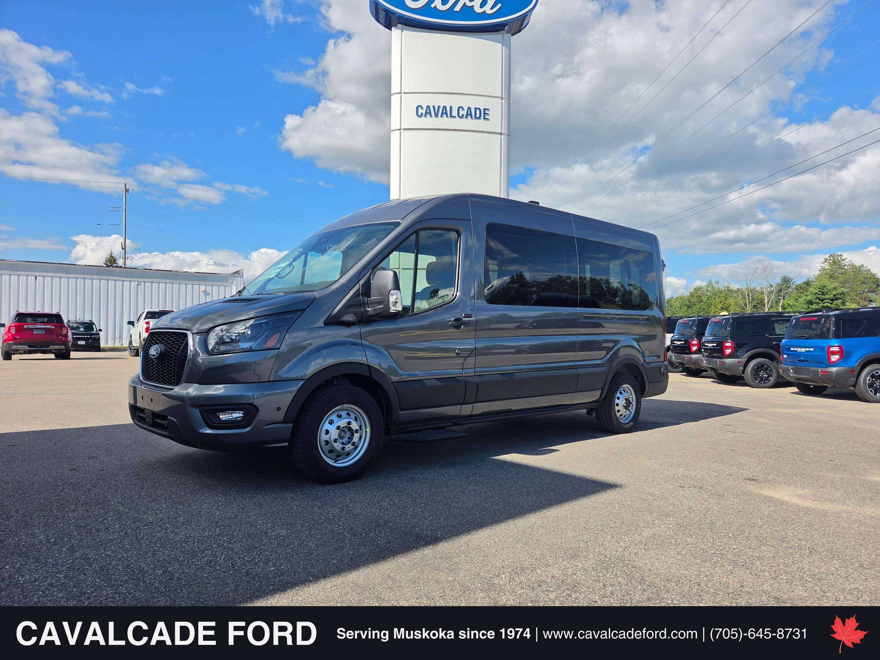 Gray 2026 Ford Transit Passenger Van All-Wheel Drive Automatic