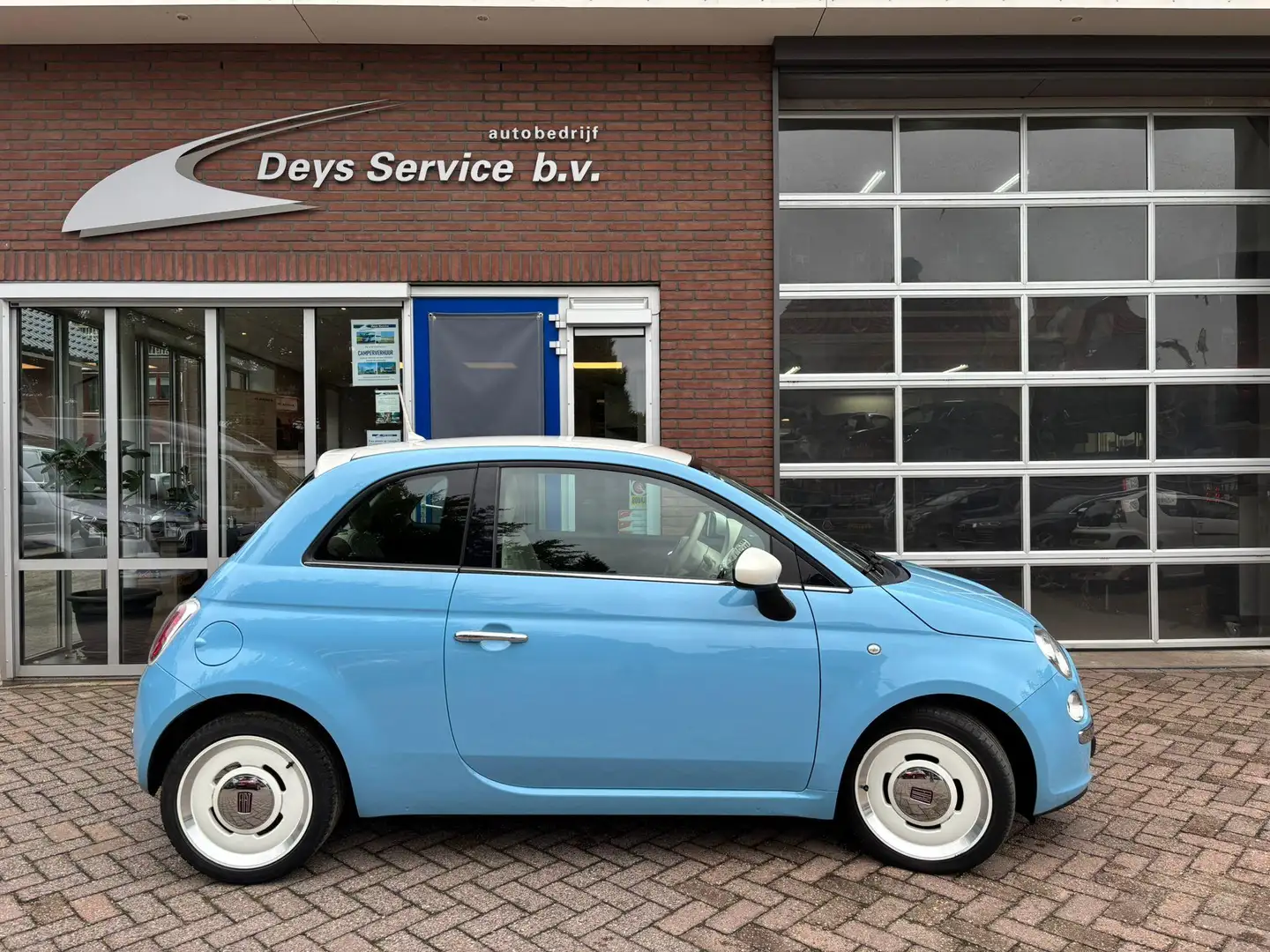 Fiat 500 0.9 TwinAir Turbo Vintage '57 | Climate Control | Blauw - 2