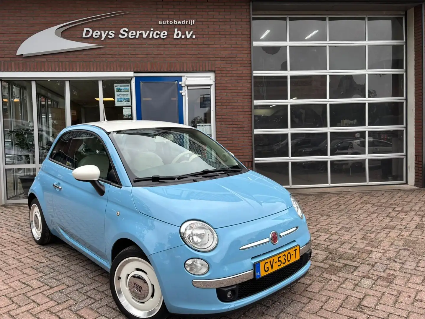 Fiat 500 0.9 TwinAir Turbo Vintage '57 | Climate Control | Blauw - 1