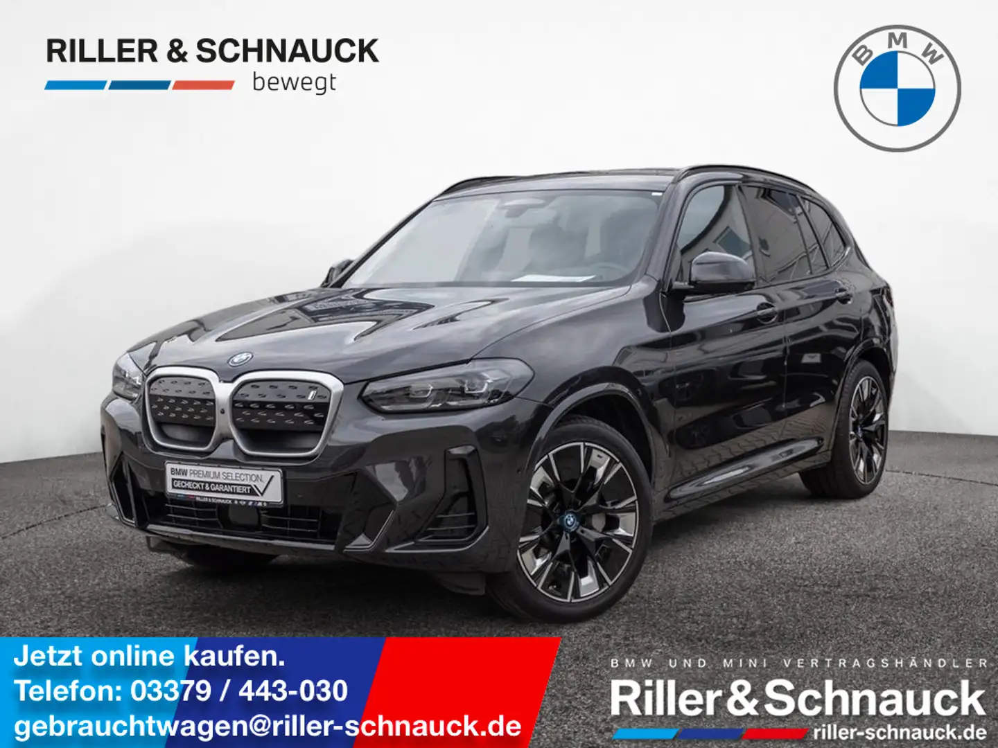 BMW iX3 Impressive H/K NAVI ACC HUD LED PANO 360° Grau - 1