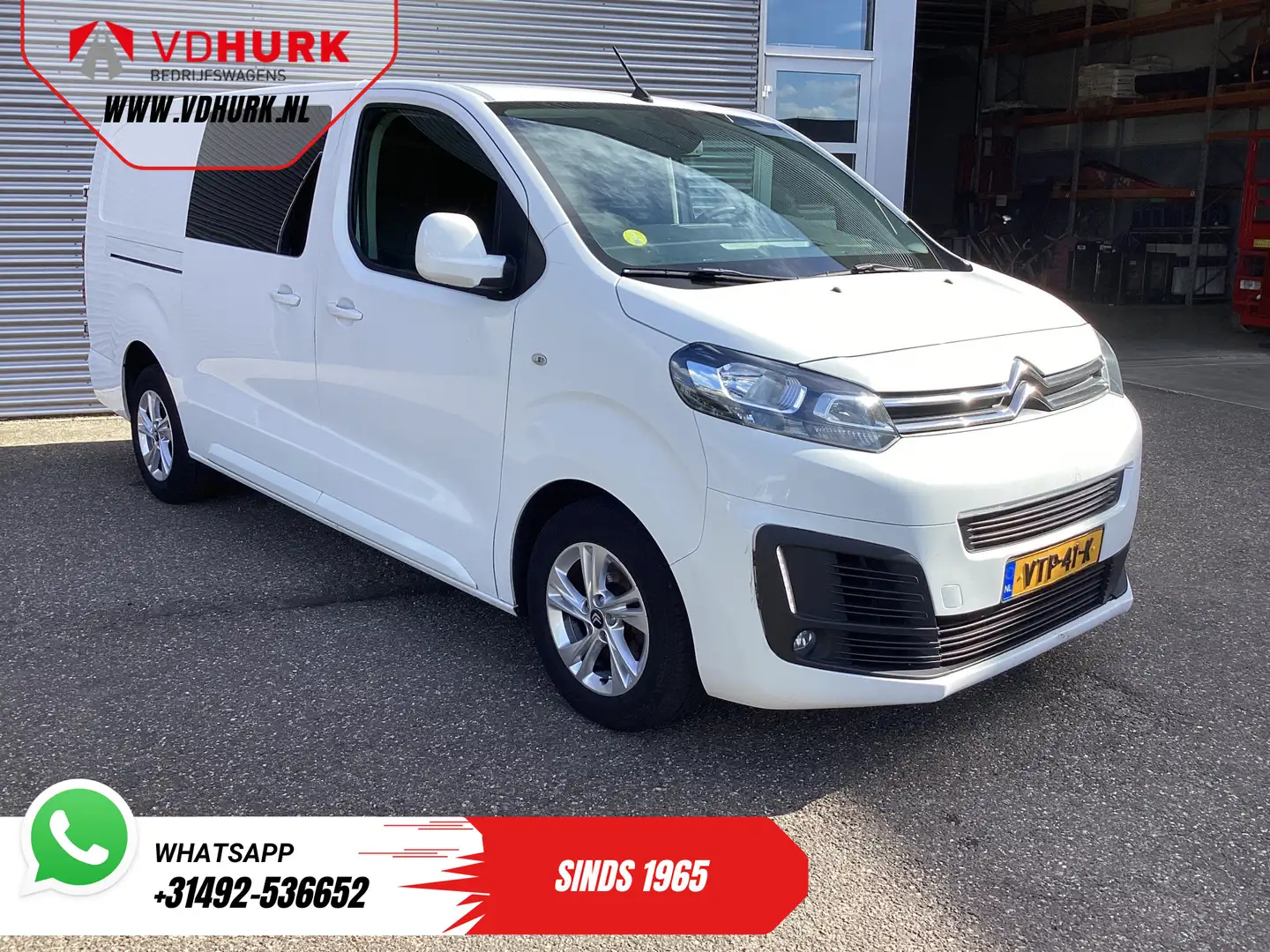 Citroen Jumpy 2.0 HDI 125 pk L3 Dubbel Cabine EXPORT 6 Pers./ 2x Wit - 1