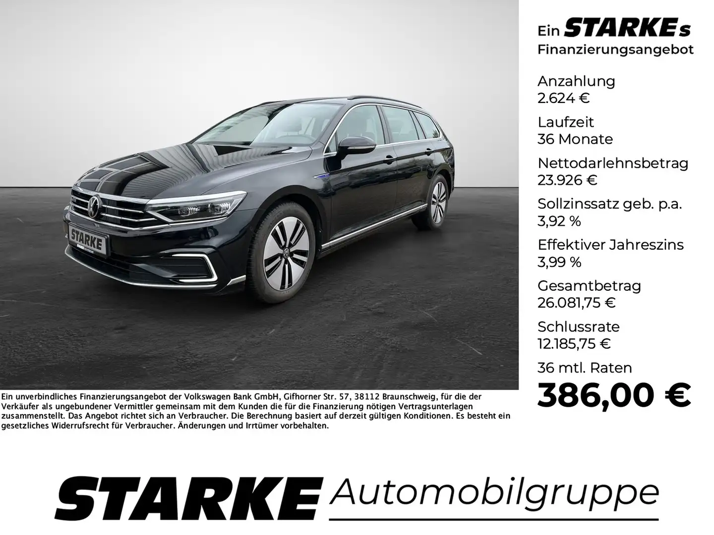 Volkswagen Passat Variant GTE 1.4 TSI DSG Schwarz - 1