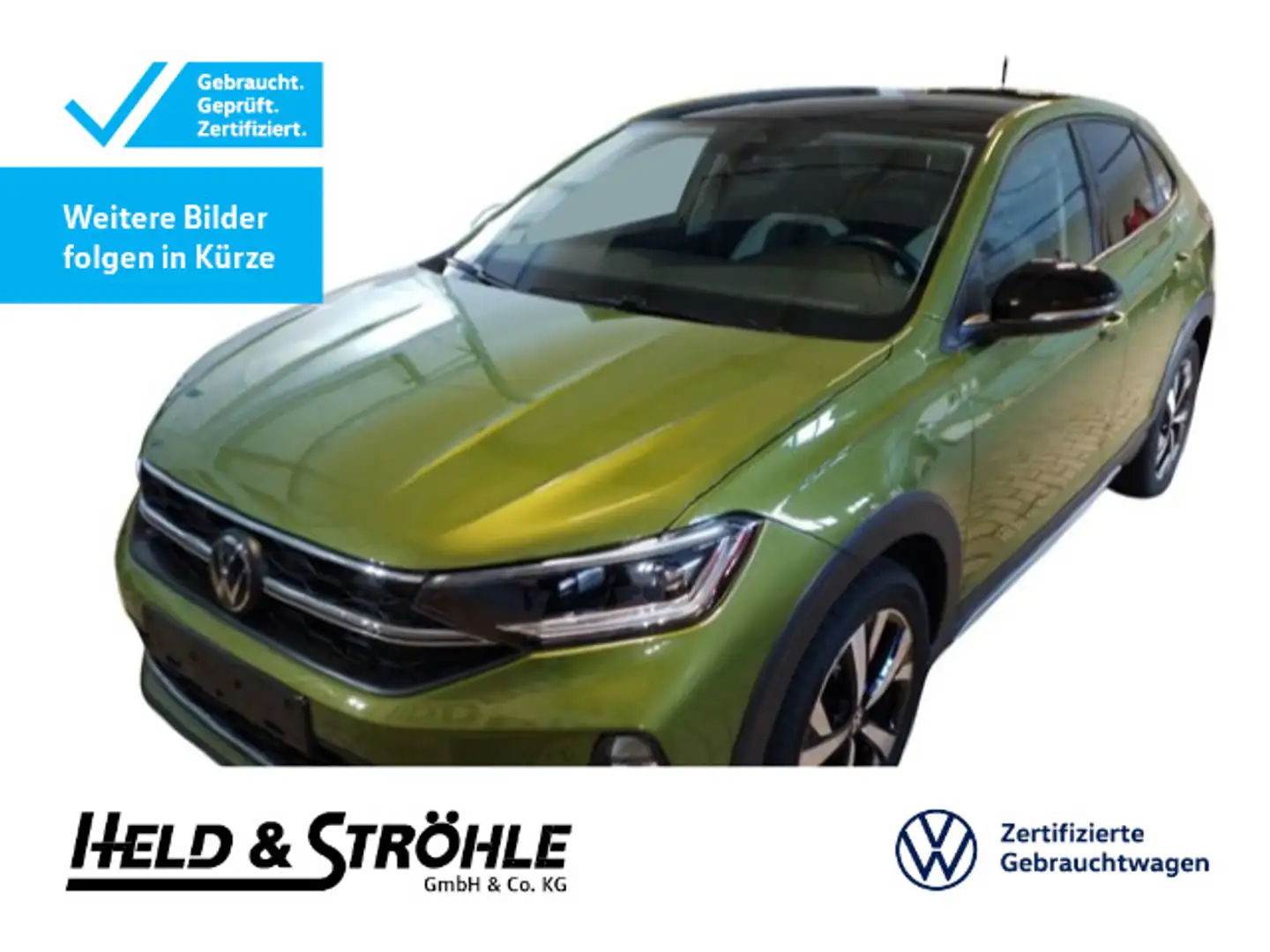 Volkswagen Taigo Style 1.5 TSI DSG ACC AHK BEATS PANO IQLED Grün - 1