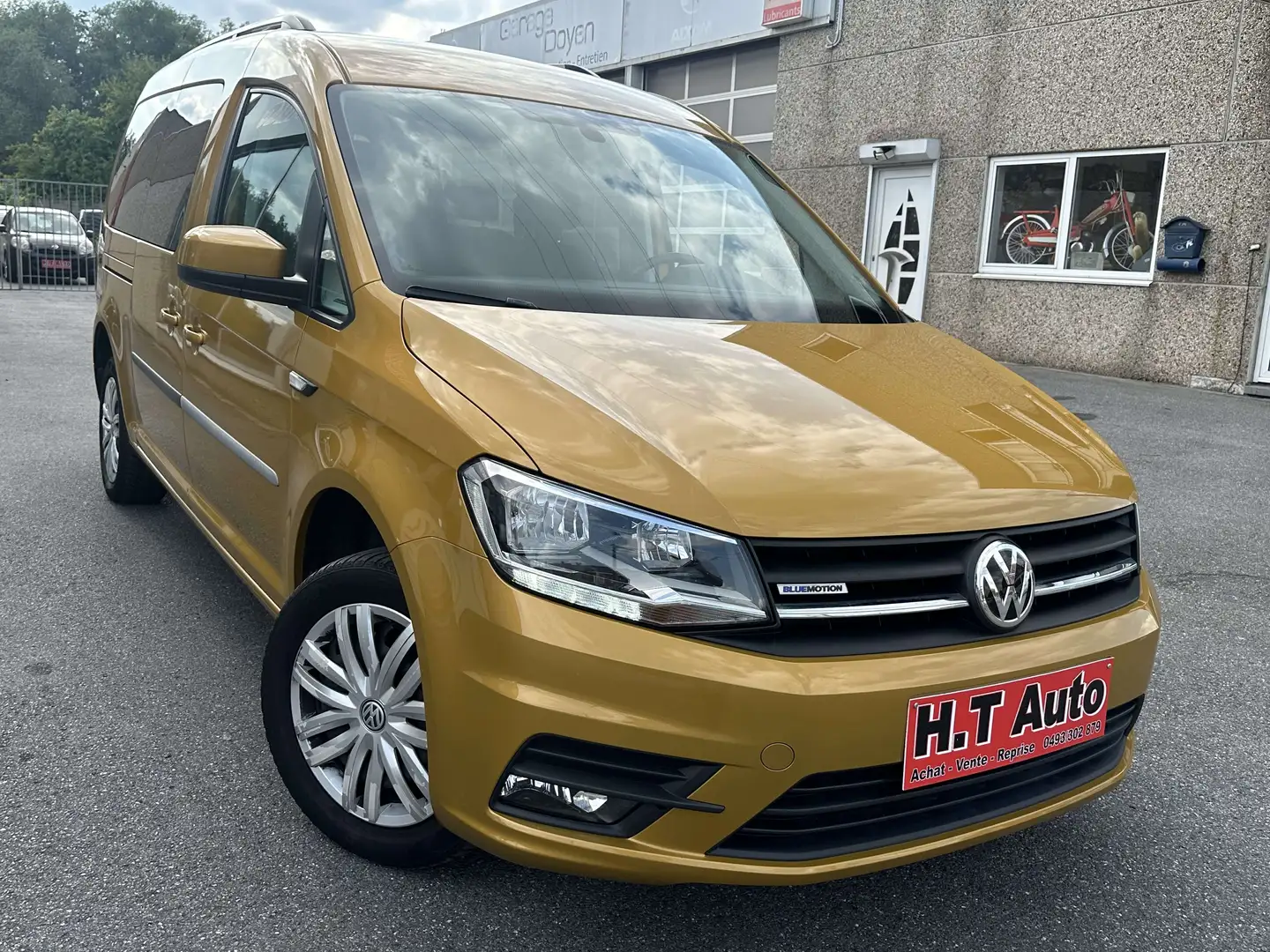 Volkswagen Caddy 1.4 TGI CNG/Etat neuf/7 places/Airco/Euro6b Or - 2