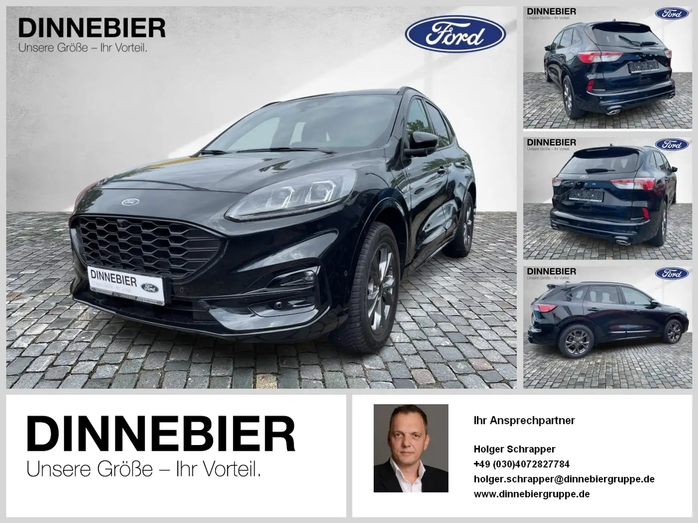 Ford Kuga ST-Line LED+Allwetter+Kamera+Winterpaket Noir - 1