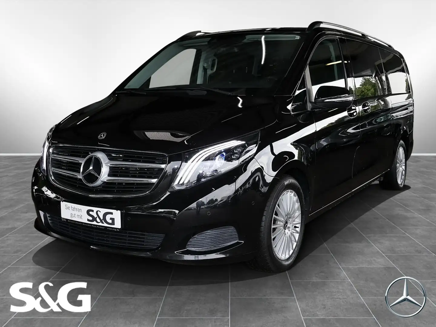 Mercedes-Benz V 250 d EDITION Extralang Navi 7G RFK 2xKlima Schwarz - 1