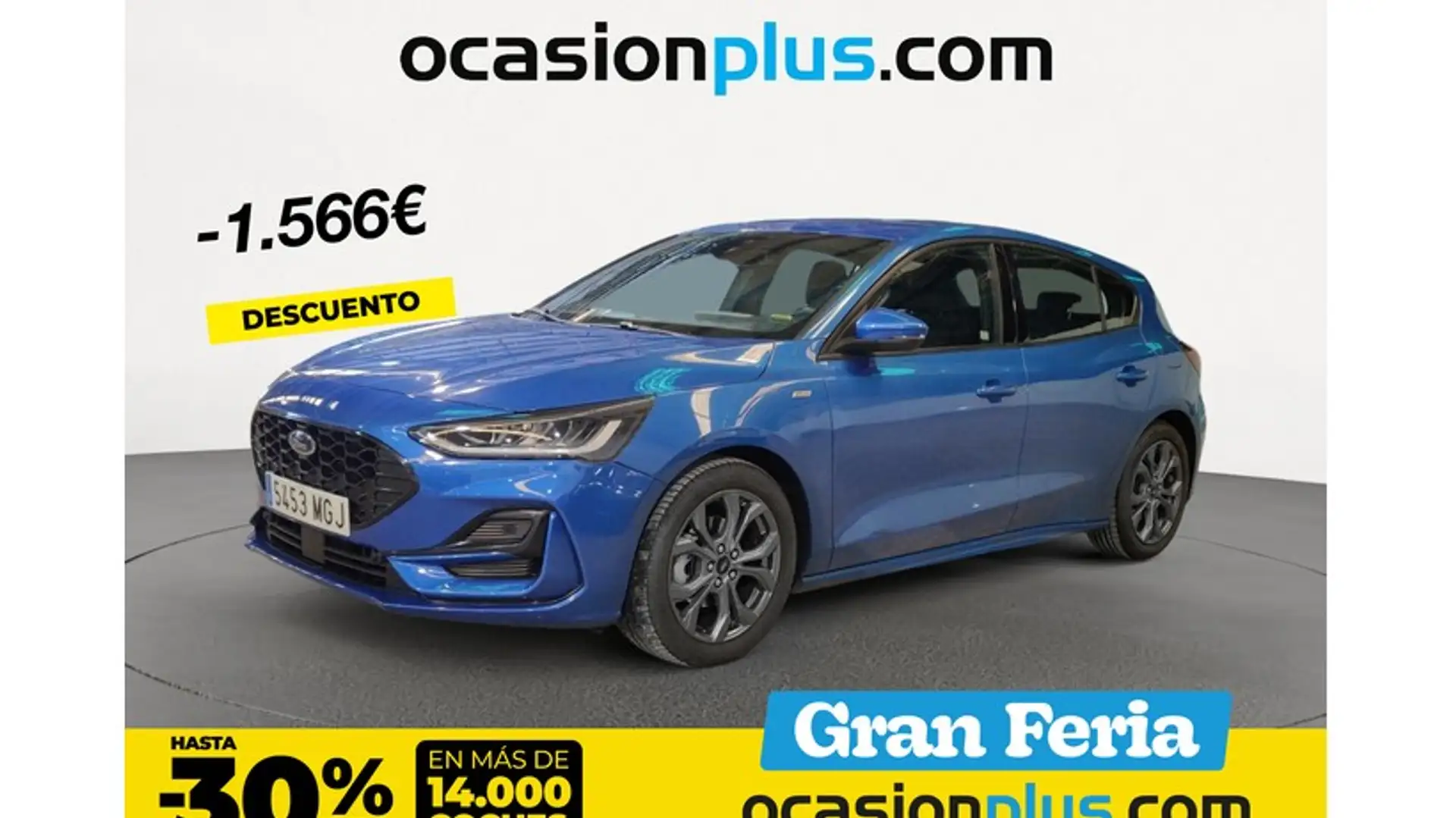 Ford Focus 1.0 Ecoboost MHEV ST-Line 125 Bleu - 1