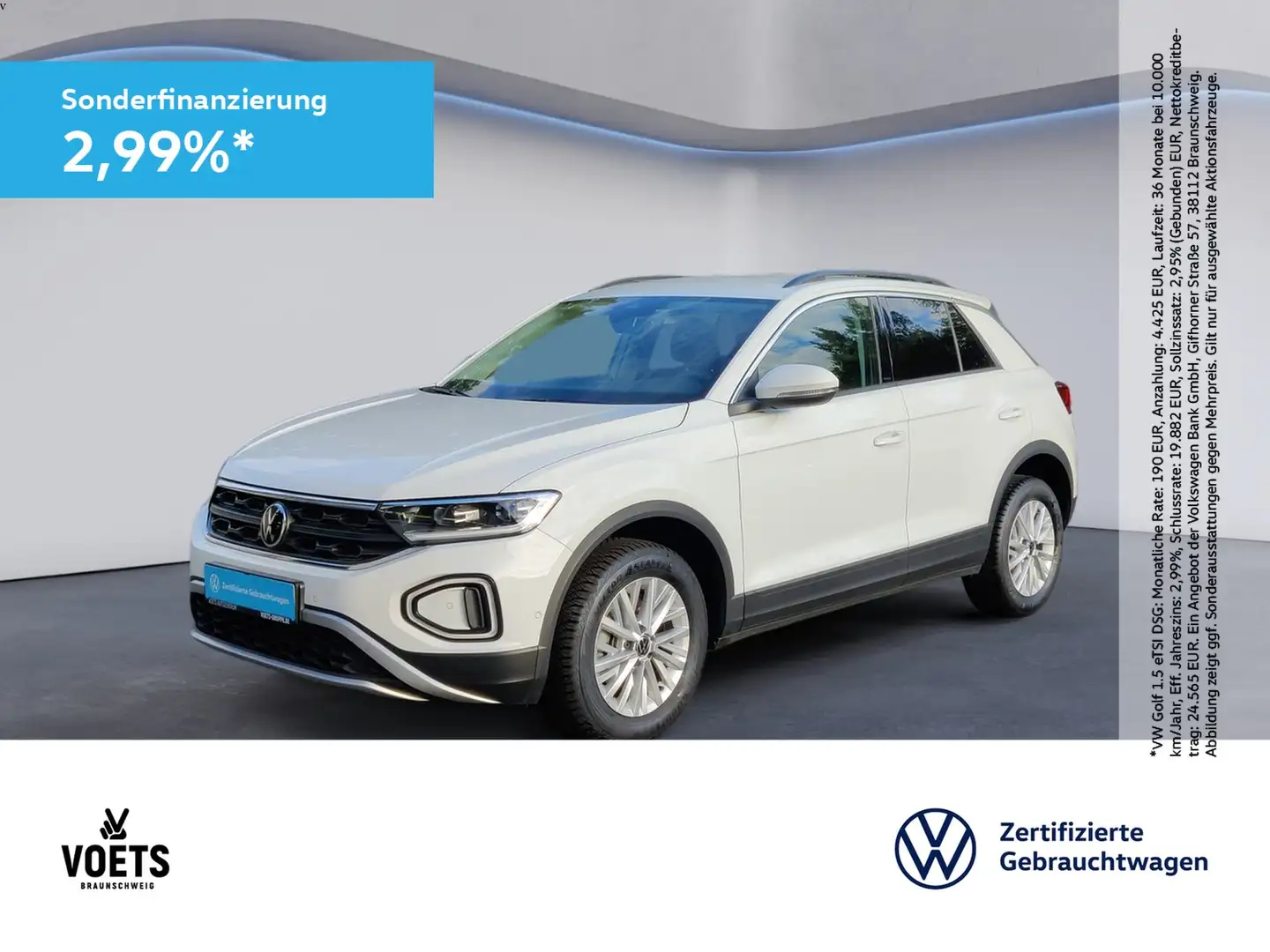 Volkswagen T-Roc Life 1.0 TSI LED+App-Connect+PDC Blanc - 1