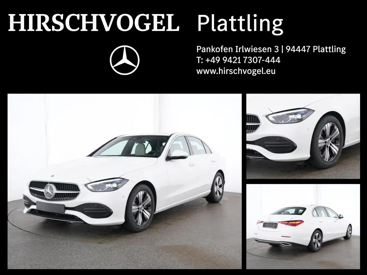 Mercedes-Benz C 200 4M AVANTGARDE+AHK+Memory-P.+MBUX+Navi-Prem Weiß - 1