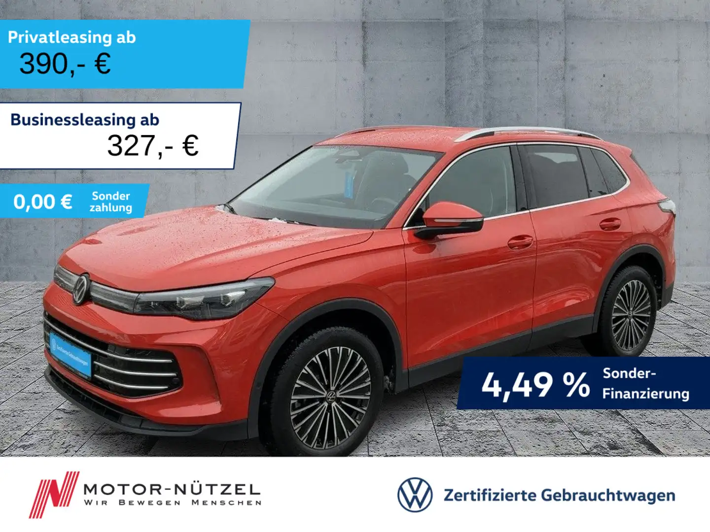 Volkswagen Tiguan 2.0 TDI DSG ELEGANCE 5JG+LEDplus+NAVI+AHK Rot - 1