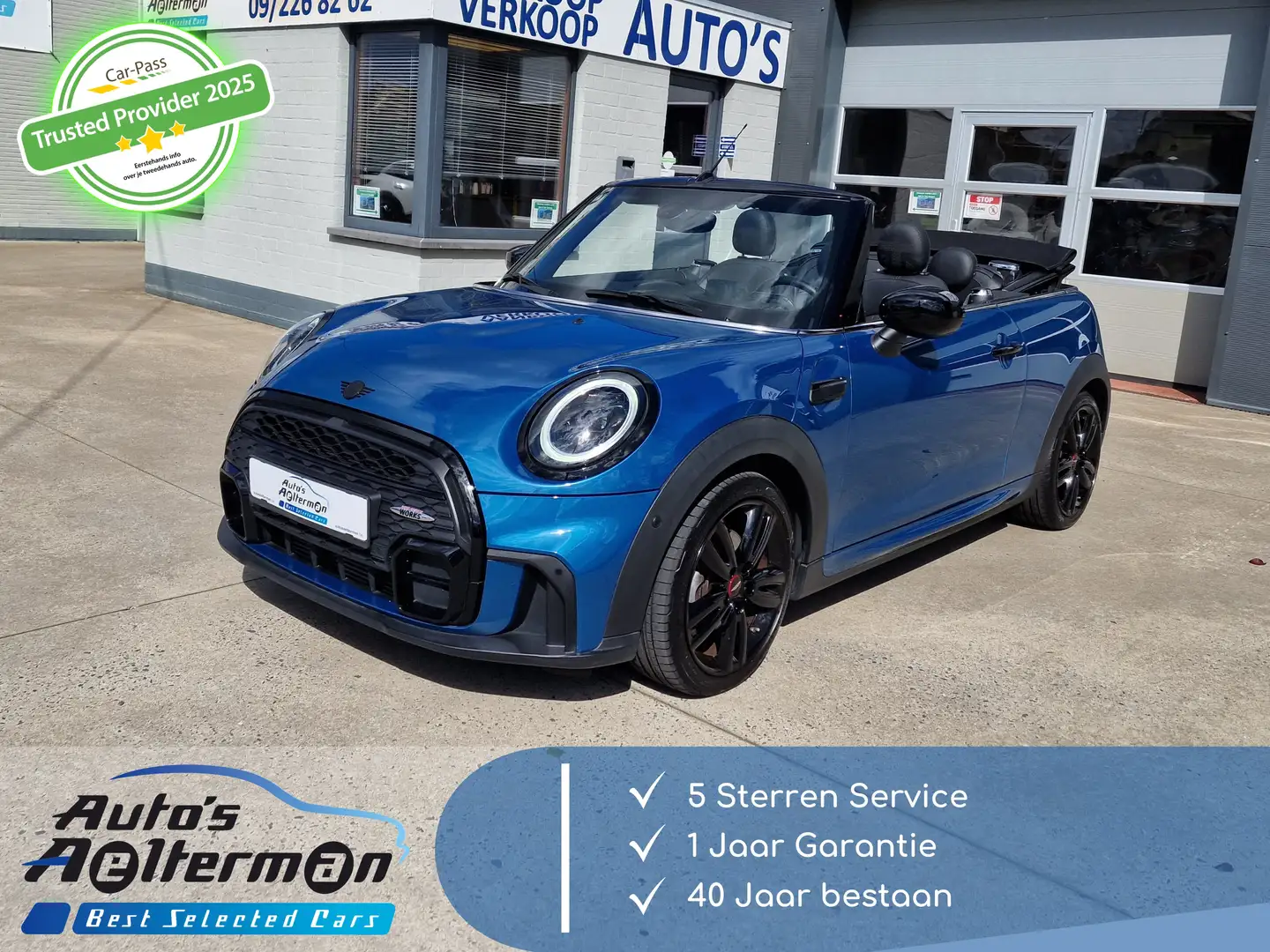 MINI Cooper Cabrio Mini Cooper Cabrio AUTOMAAT * JCW PACK * LED * ... Bleu - 1