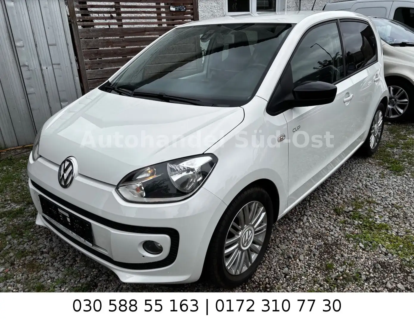 Volkswagen up! cup  Klima Navi PDC Tempo Alu SHZ Blanco - 1