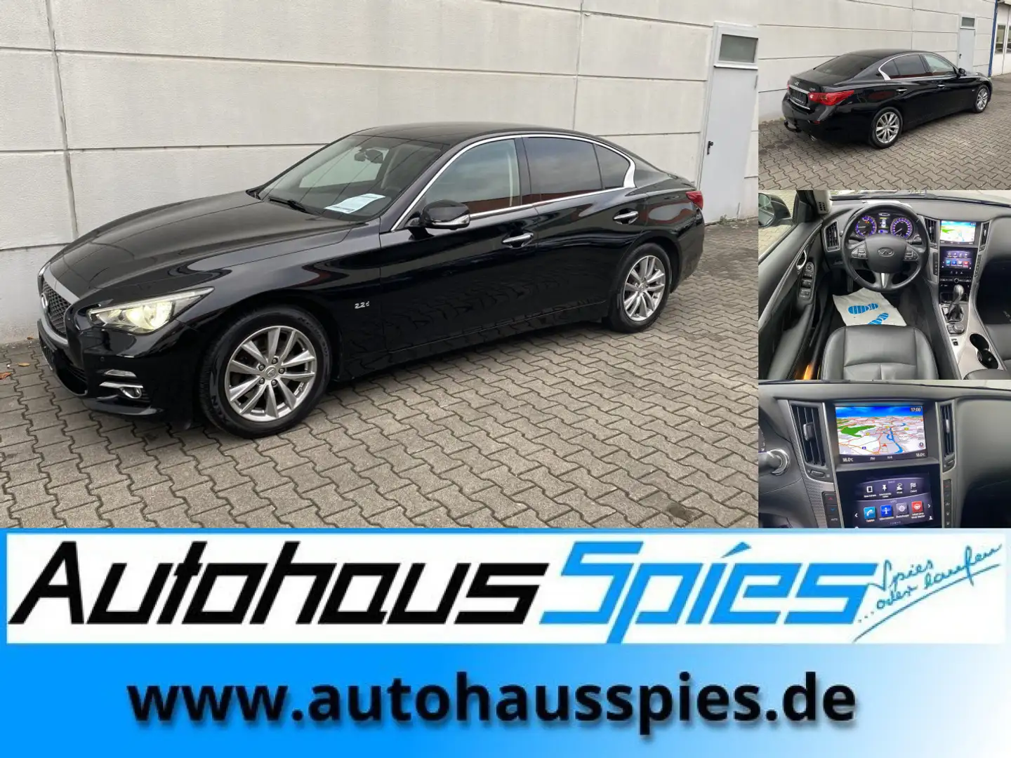 Infiniti Q50 Q50 2.2d RKam LED 360Kam Shz DAB Tmat Schwarz - 1