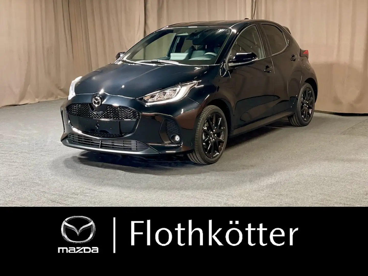 Mazda 2 Hybrid 116PS HOMURA*TEILLEDER*LED*CARPLAY Noir - 1
