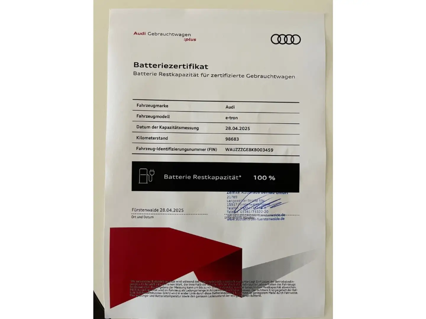 Audi e-tron 55 quattro advanced  Akku 100% Luftfederung AD Niv Gris - 2