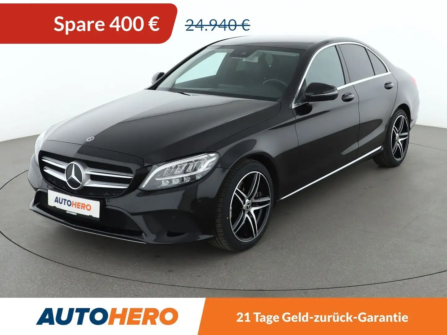 Mercedes-Benz C 300 C 300 Avantgarde Aut*LED*AHK*TOTWINKEL*CARPLAY*CAM Schwarz - 1