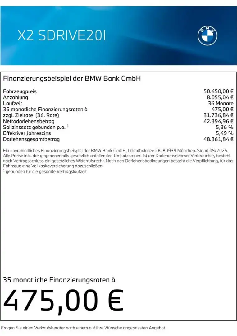 BMW X2 sDrive20i M Sport|UPE 59.240€|Sofort verfügbar Schwarz - 2